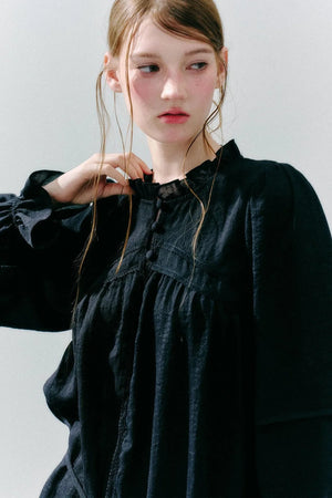 Woven Lace Acetate Top