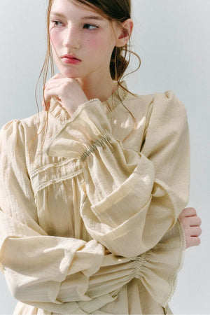 Woven Lace Acetate Top