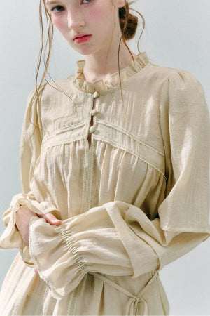 Woven Lace Acetate Top