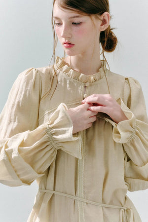 Woven Lace Acetate Top