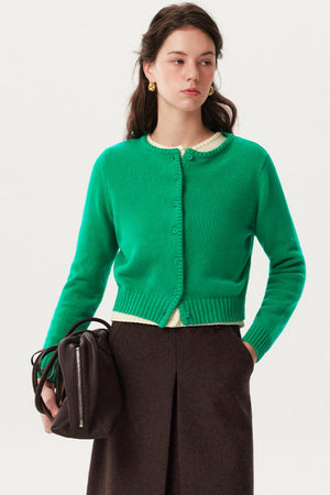 Woven Texture Knit Cardigan