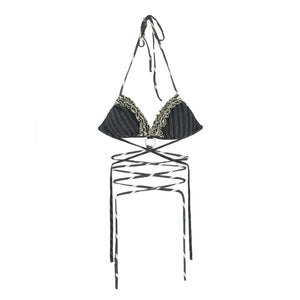 Wrinkled Ruffled Bikini