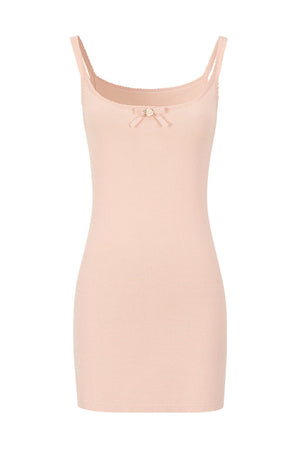 X-Line 3D Bow Tencel Wool Knit Camisole and Dress Set