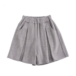 Yarn-Dyed Wool Bermuda Skirt