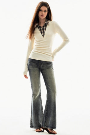 Yellow Mud-Dyed Gradient Pants