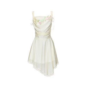 Yellow Tulle Vacation Dress