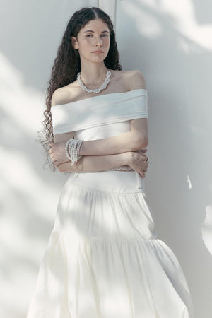 Yuan Lace-Knit Tee
