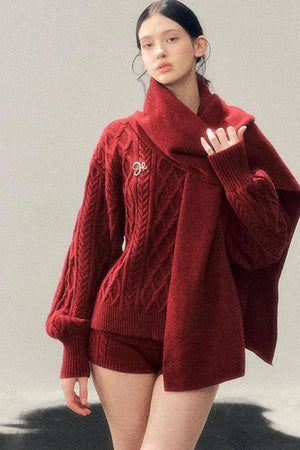 Zurich Knit Sweater Shorts Set-Up