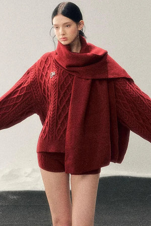 Zurich Knit Sweater Shorts Set-Up