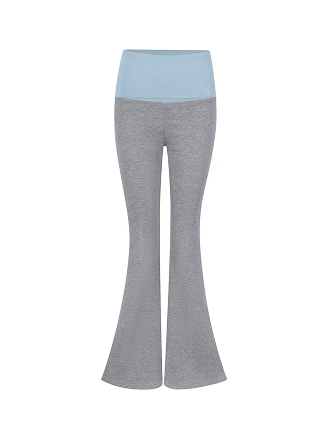 Colorblock Rhinestone Flared Pants
