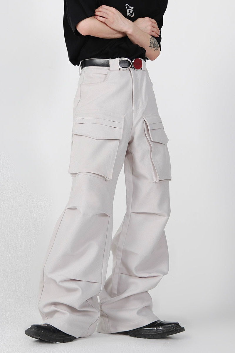 Pleated Straight Fit Pants