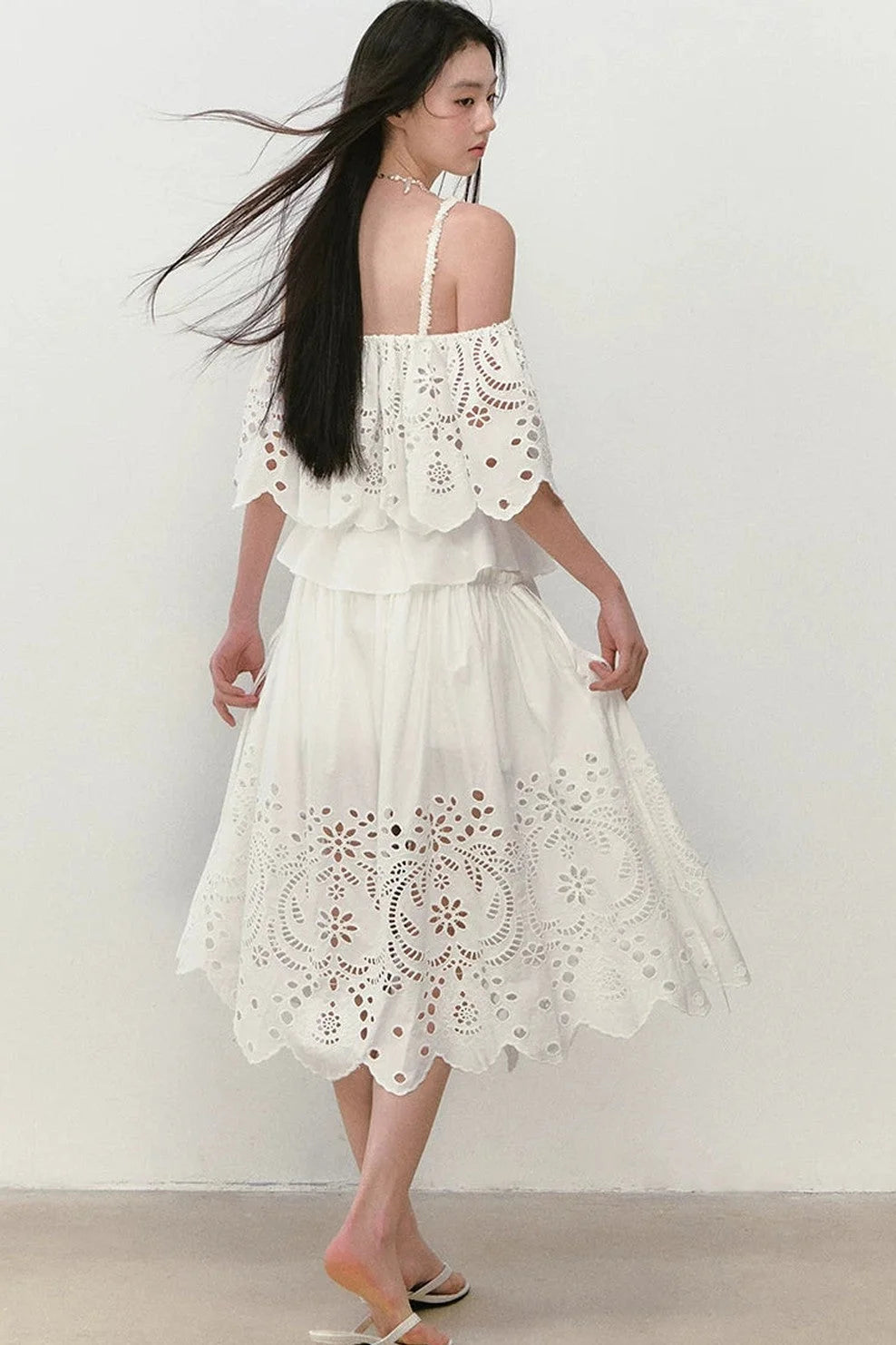 3D Hollow-Out Embroidery Camisole Top