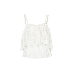 3D Hollow-Out Embroidery Camisole Top