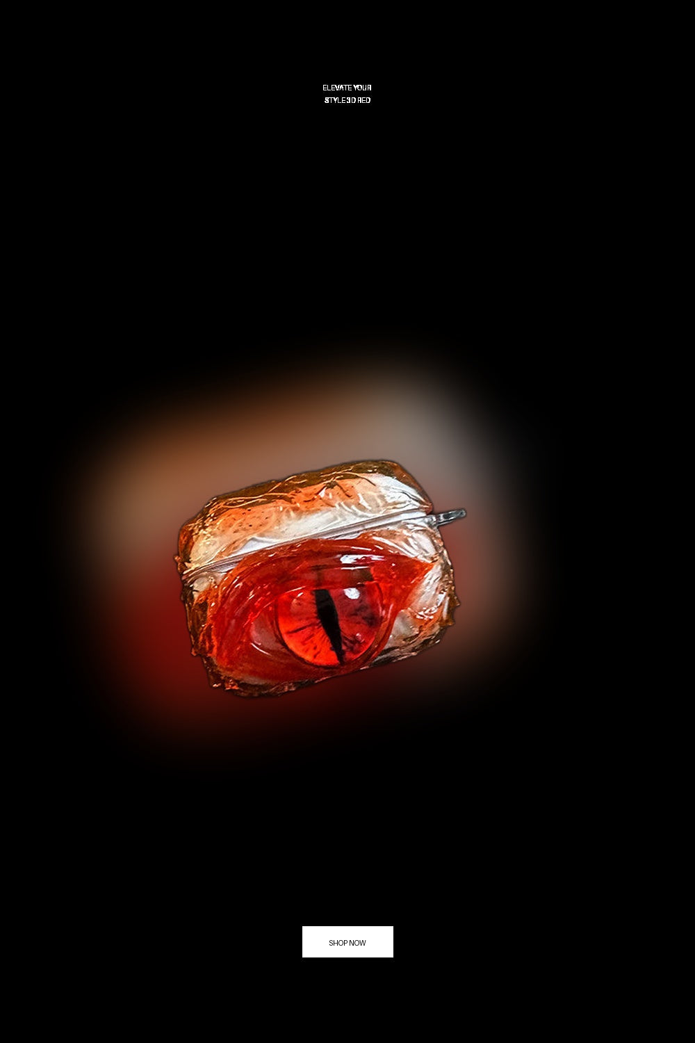 Pinterest Pin for 3D Red Eye Abyss AirPods Case - Unique Crystal Style AirPods Cover Apple AirPods Pro / Crystal Abyss Red Eye