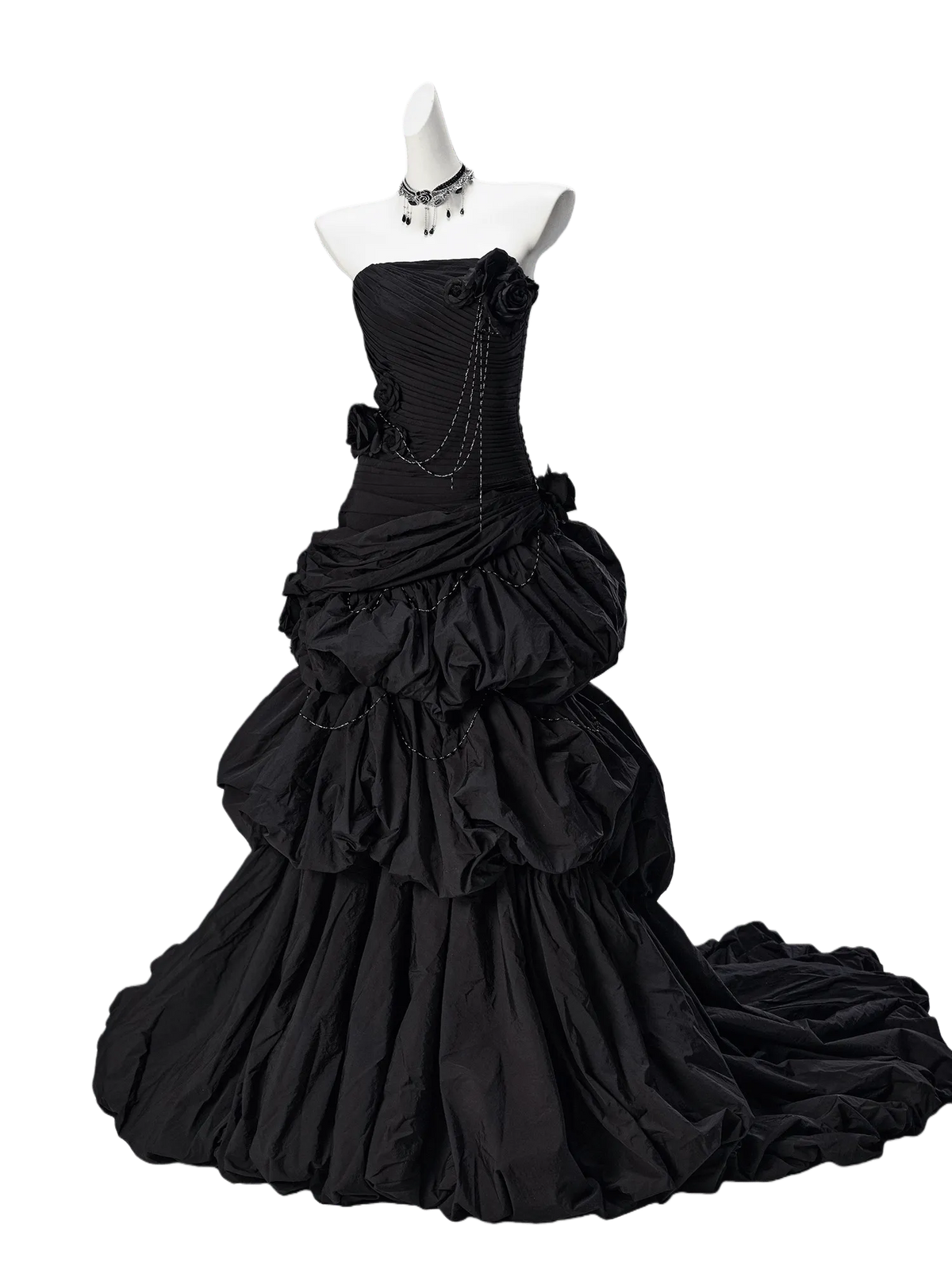Black Hyacinth Couture Gown