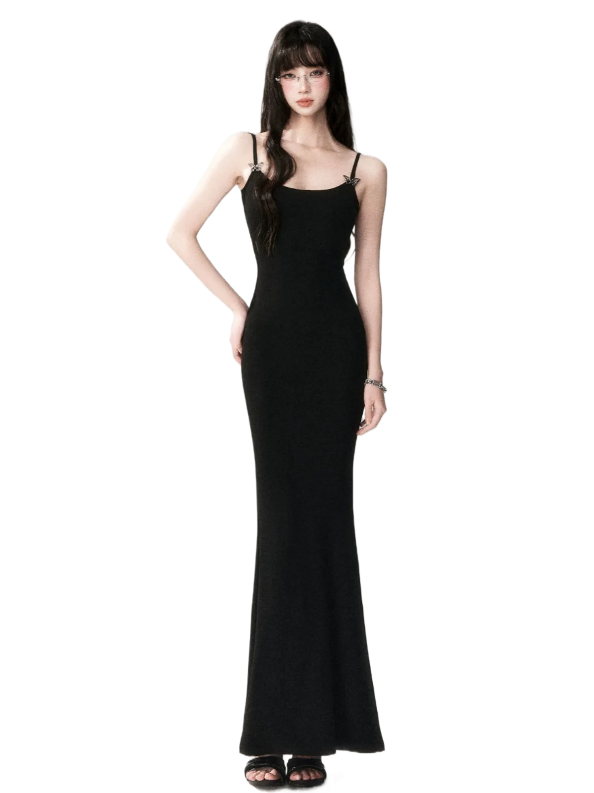 Butterfly Hardware Sculpting Stretch Cami Maxi Dress