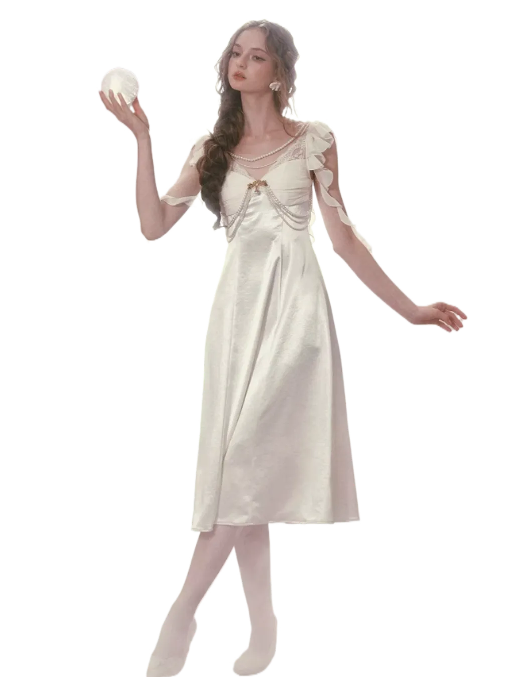 Moonlight Coronation Satin Slip Dress