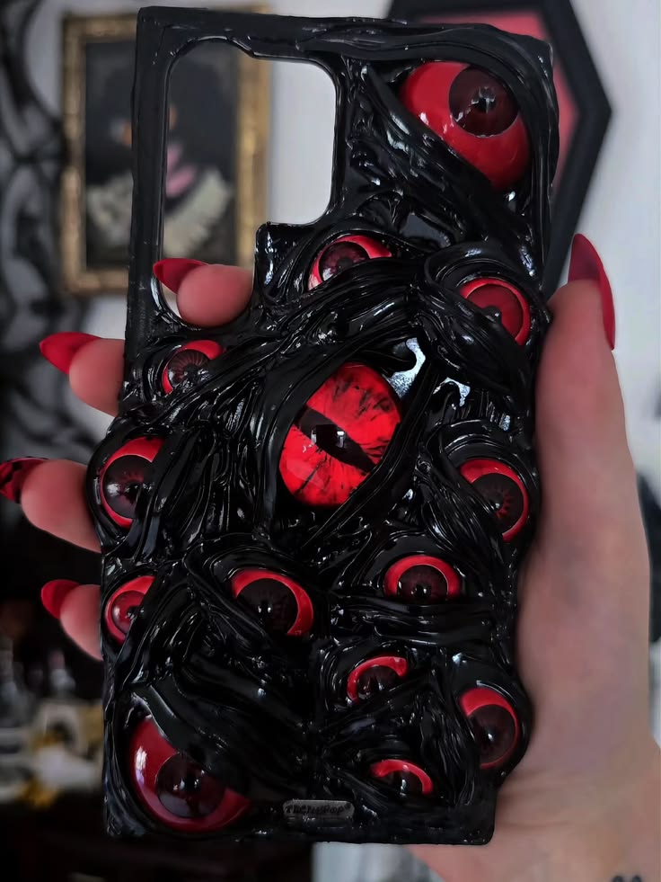Handmade 3D Creepy Eye iPhone Case - Gothic Dark Style