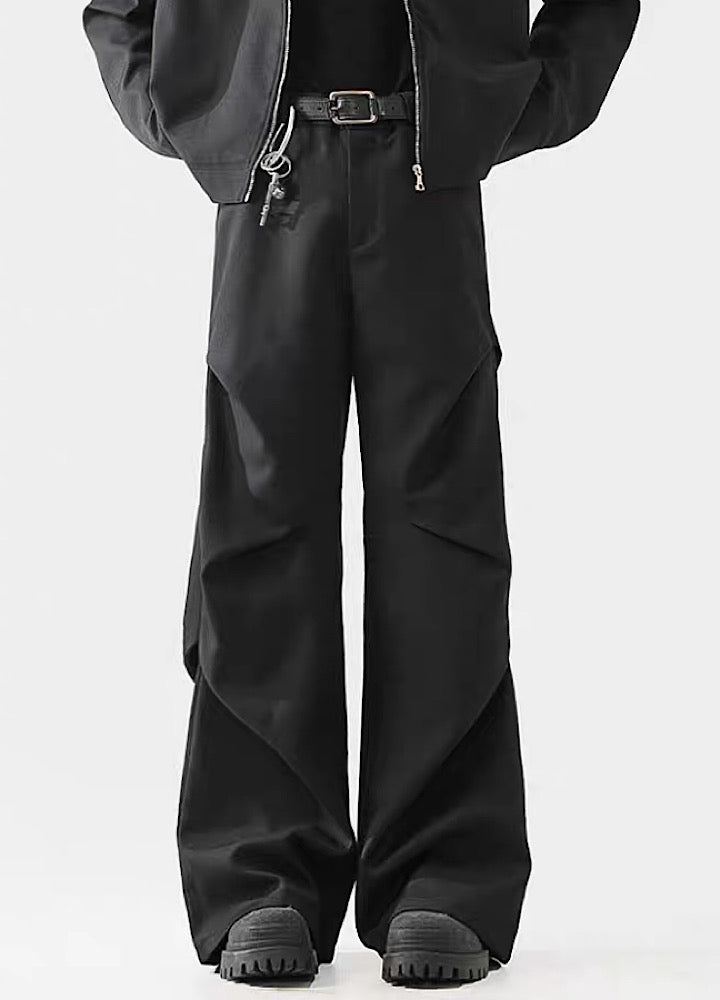 Acradic Avant-Garde Wide-Leg Utility Pants