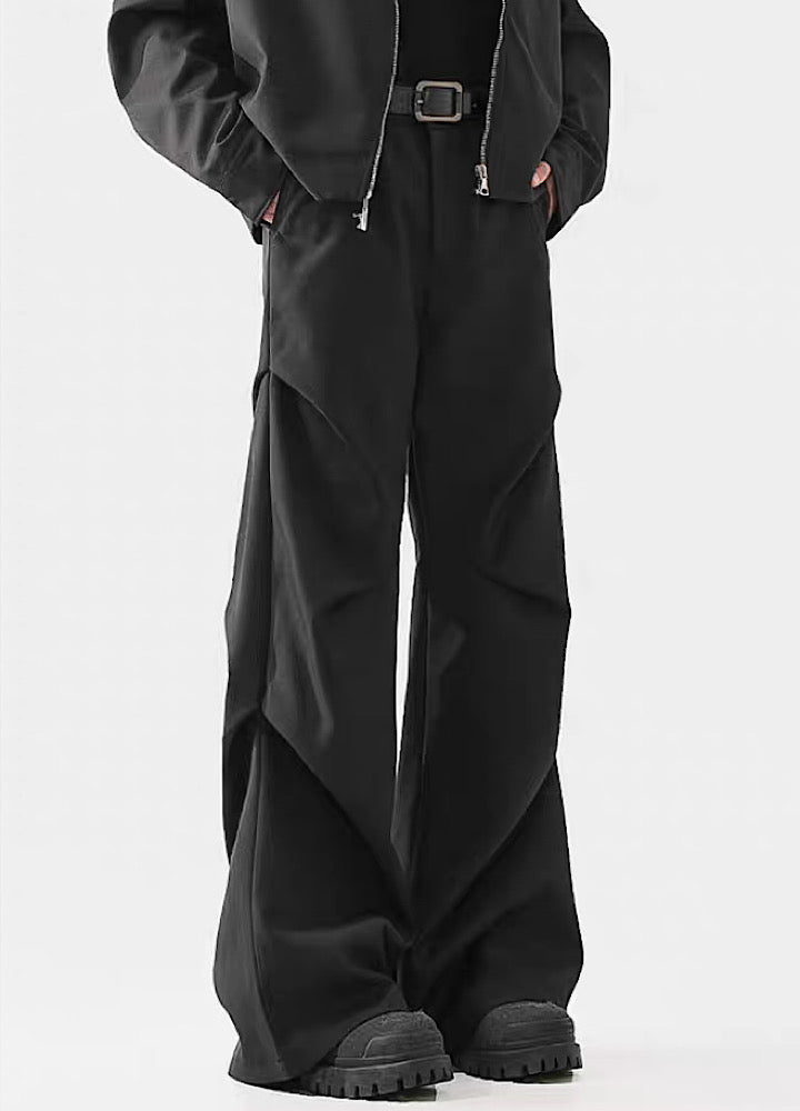 Acradic Avant-Garde Wide-Leg Utility Pants