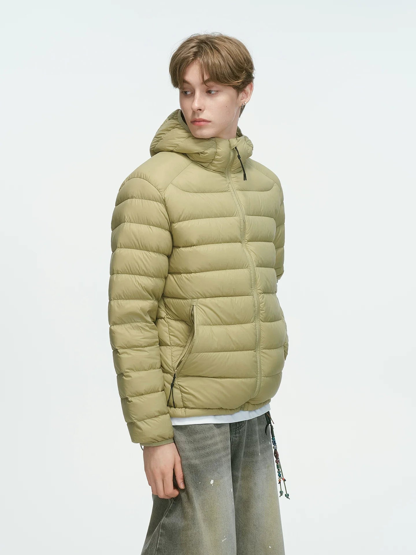 Frostbeam Dual-Tone Puffer Hoodie