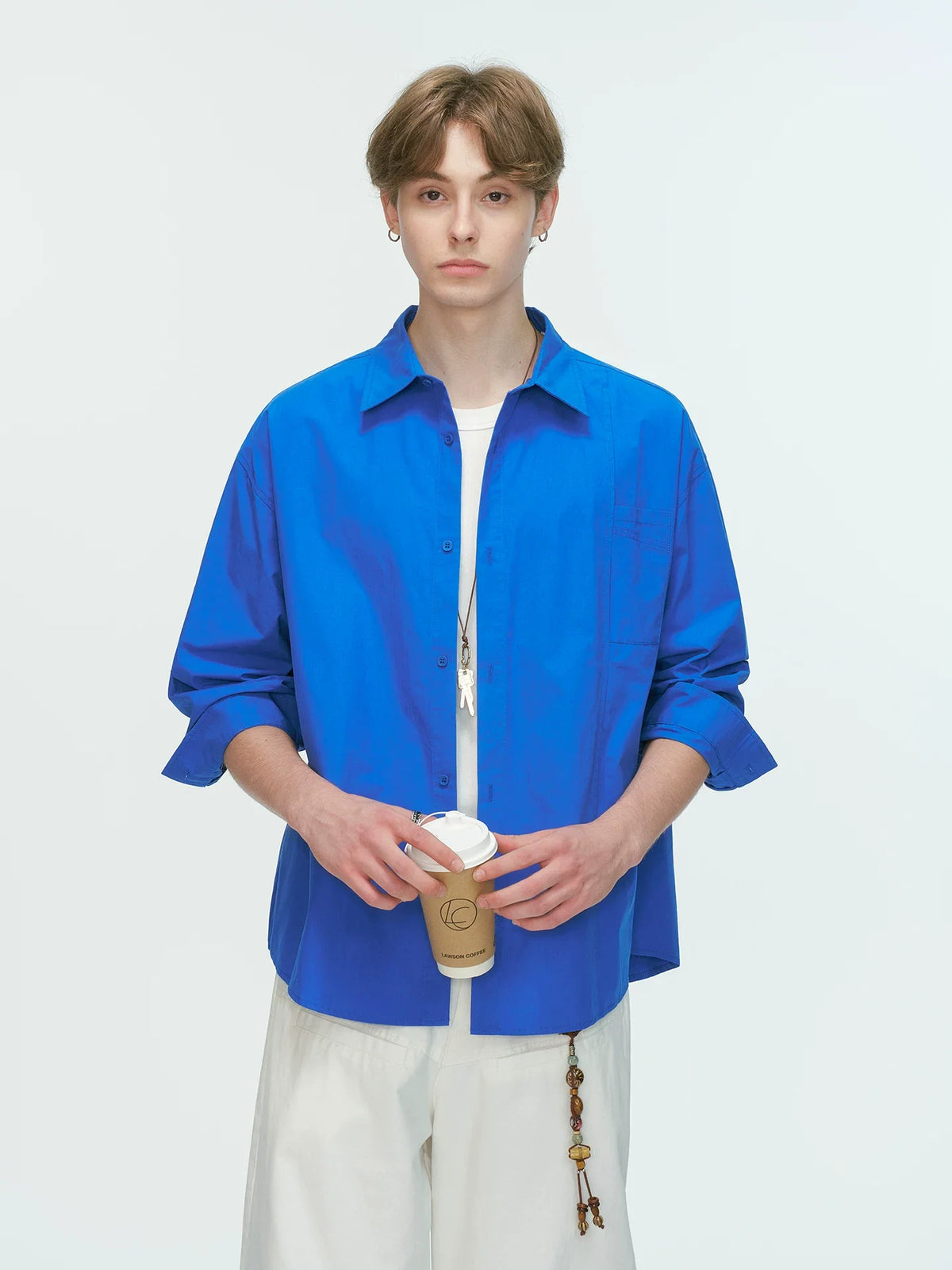 MonoFrame Relaxed Poplin Shirt