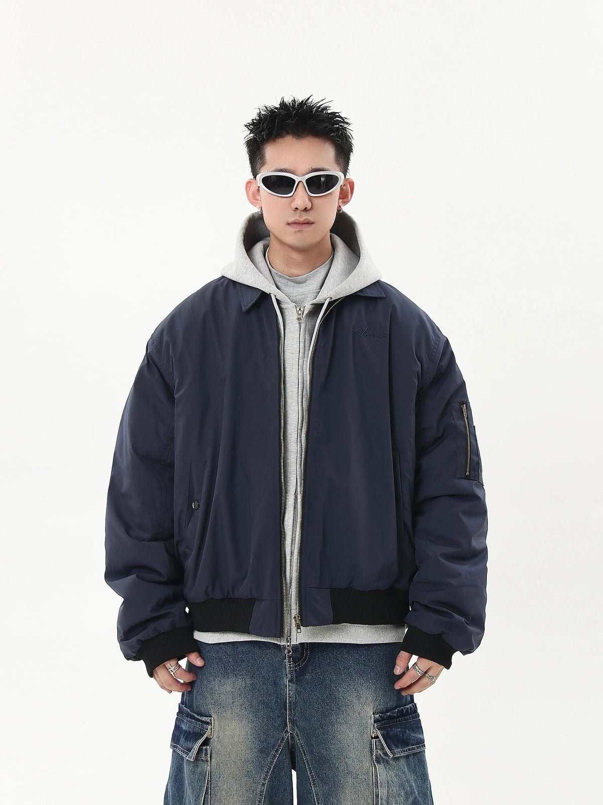 Harborline Ember Zip Bomber Jacket