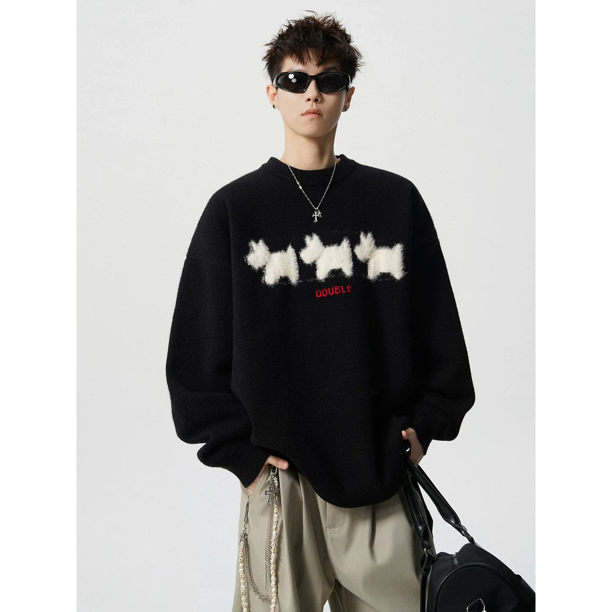 Terrier Fuzz Knit Sweater