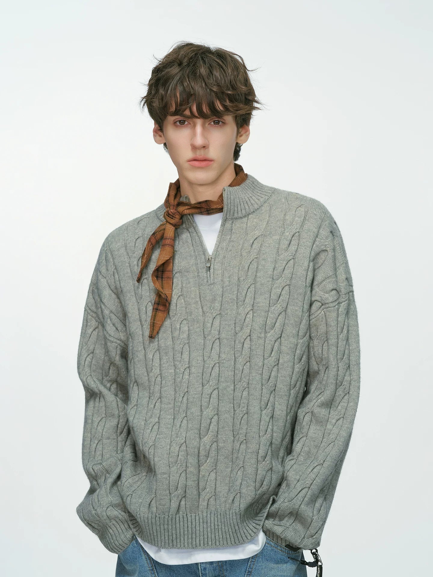 Sandline Cable Half‑Zip Sweater
