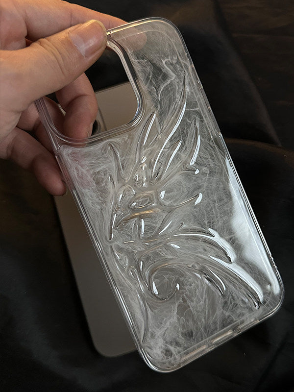 原创白色晕染翅膀适用苹果16promax手机壳15pro新款立体iphone13promax情侣防摔15pro个性13创意12简约小众16