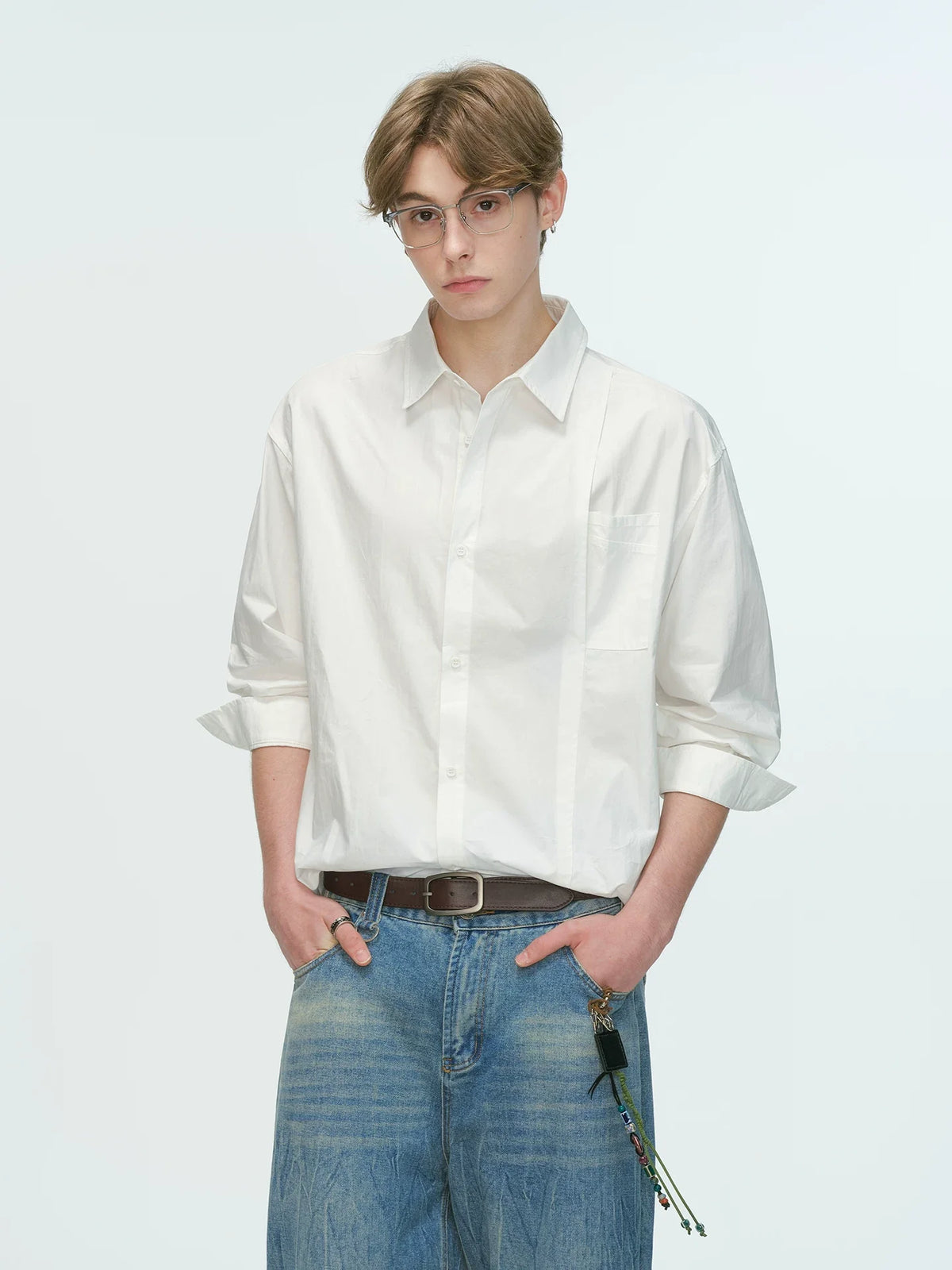 MonoFrame Relaxed Poplin Shirt