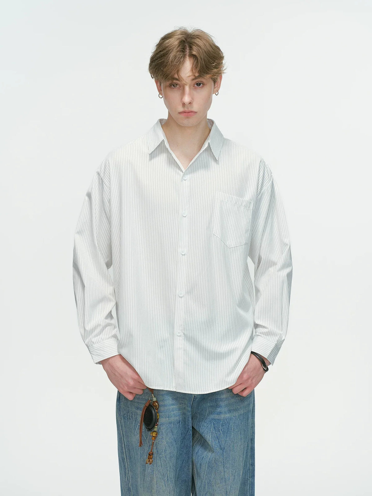 Verde Stripe Breeze Overshirt