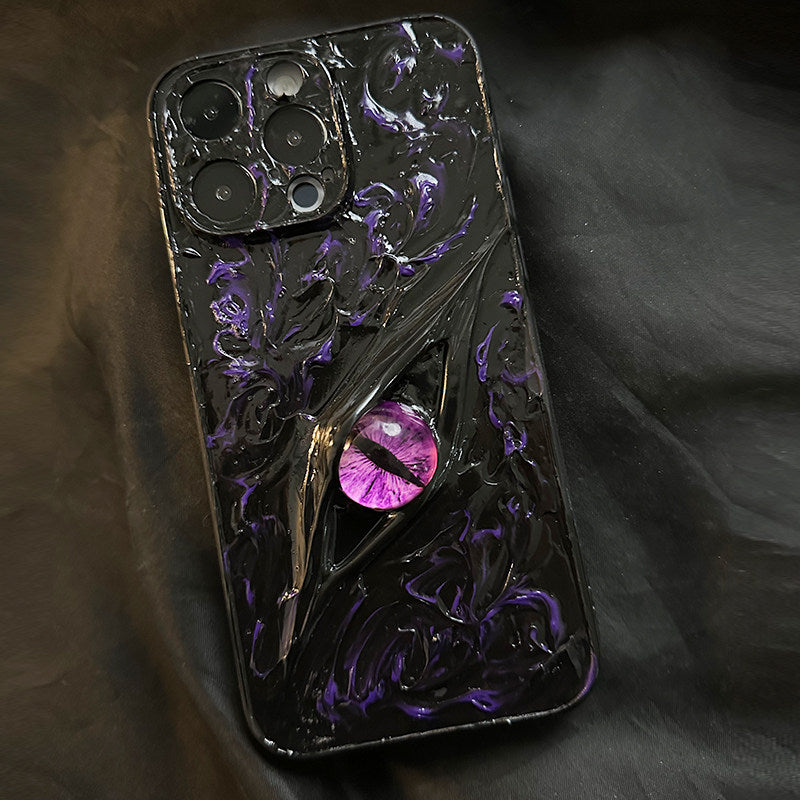 小众神秘之眼适用苹果16Pro手机壳iPhone15Promax高级感14Promax手工原创17Pro个性12创意11防摔情侣xr立体17
