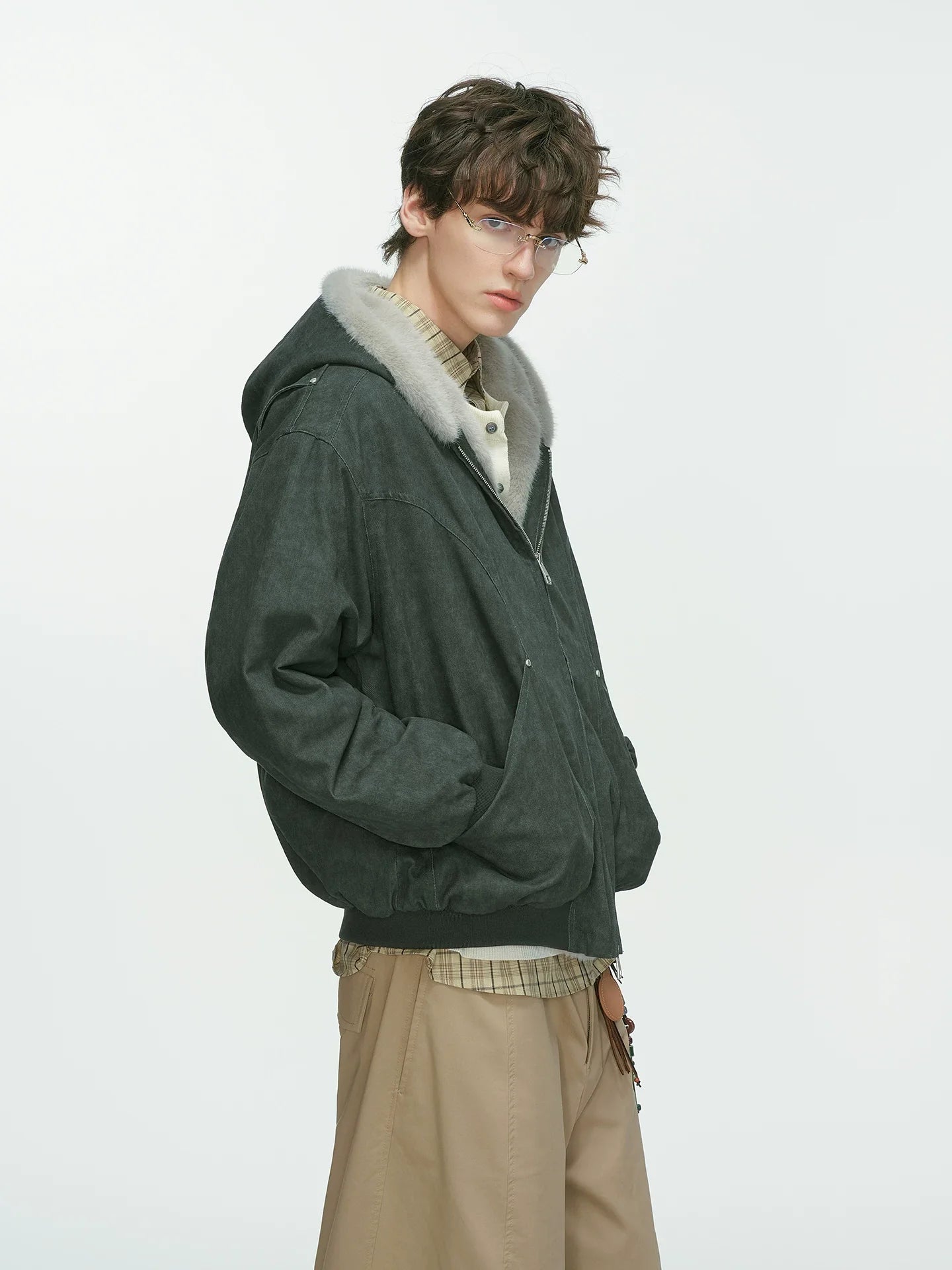 Frostcore Sherpa Hooded Bomber Jacket