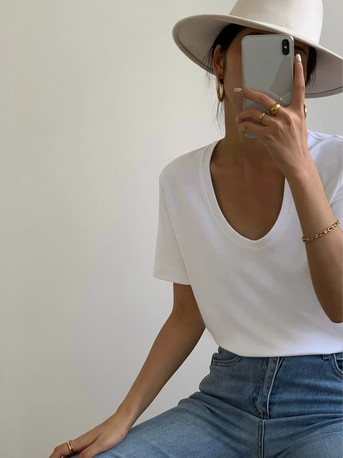 Coastal Muse Scoop-Neck Tee