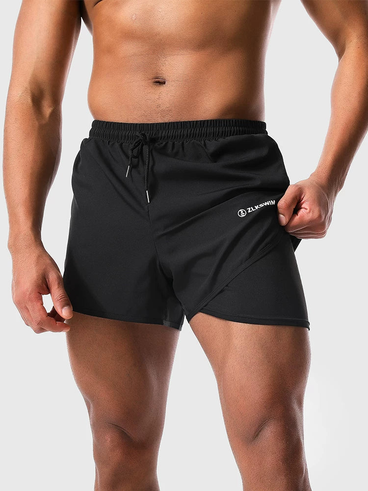 Twin-Layer Rapid-Dry Shield Swim Shorts