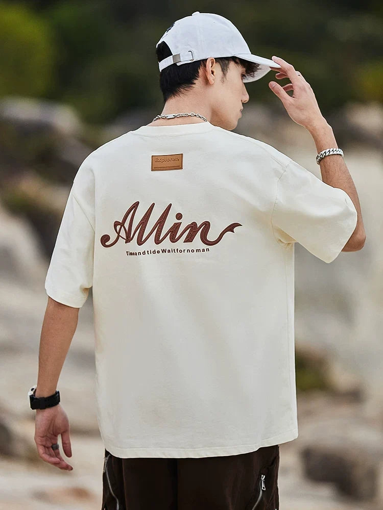 Heritage Script Graphic Oversized Tee