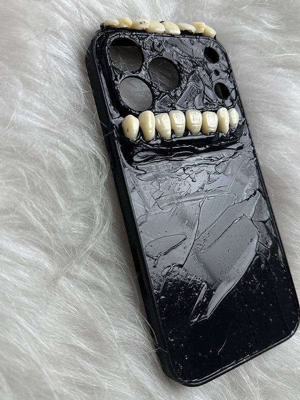 新款立体牙齿适用苹果17Pro手机壳iPhone16Promax高级感15Promax硬壳14小众13全包12Pro防摔x保护套11网红