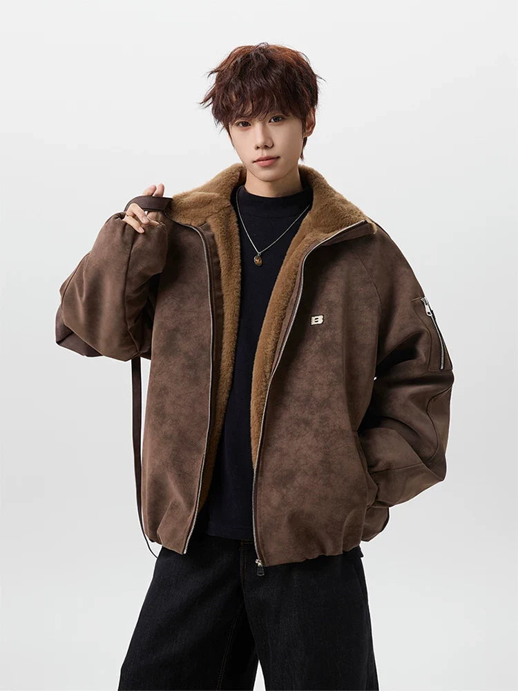 Aviator Sherpa-Lined Jacket