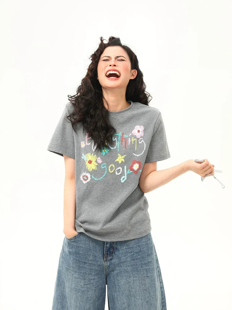 Everything Good Floral Graphic T-Shirt