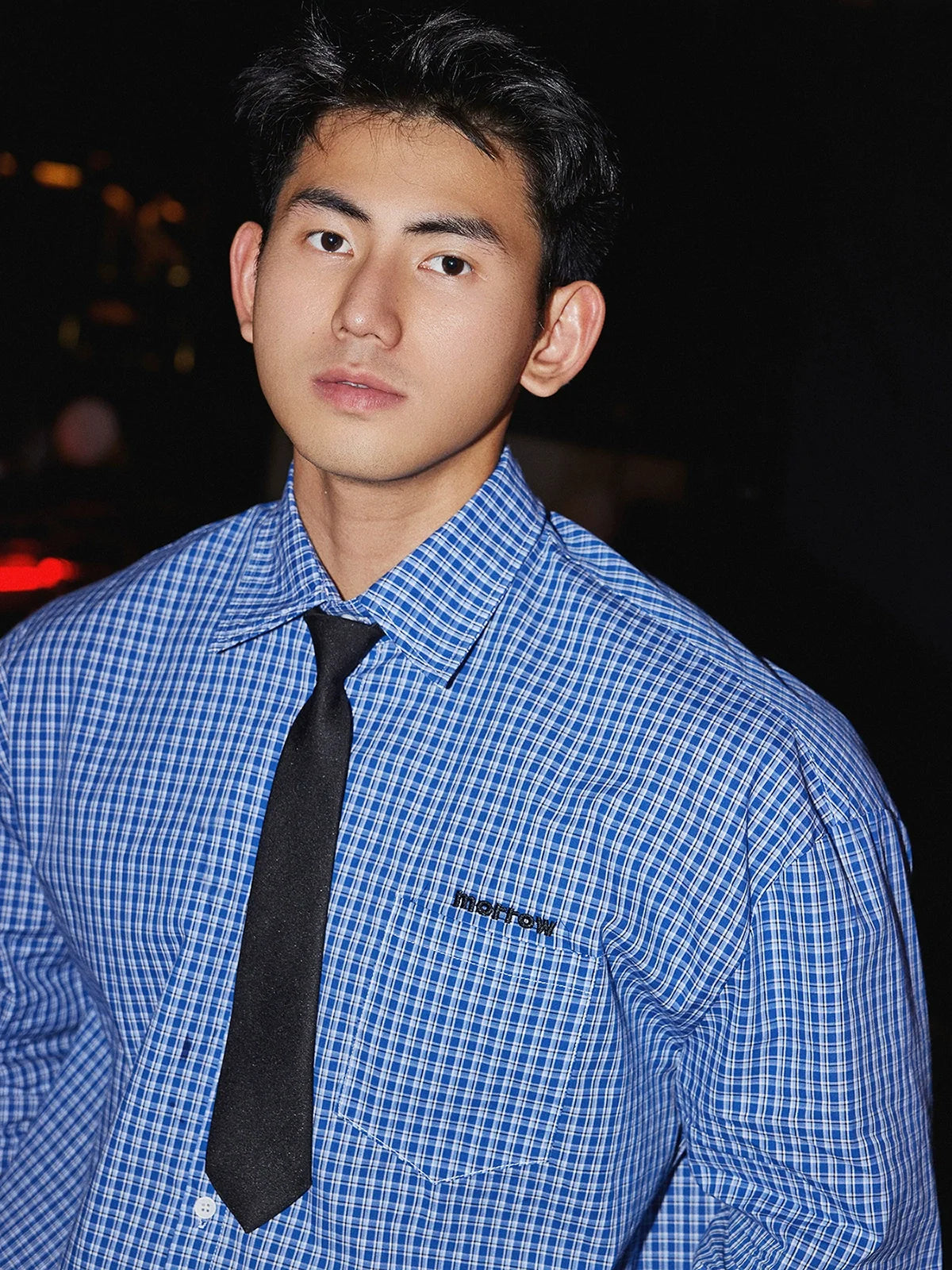 Vintage Blue Fine Check Shirt