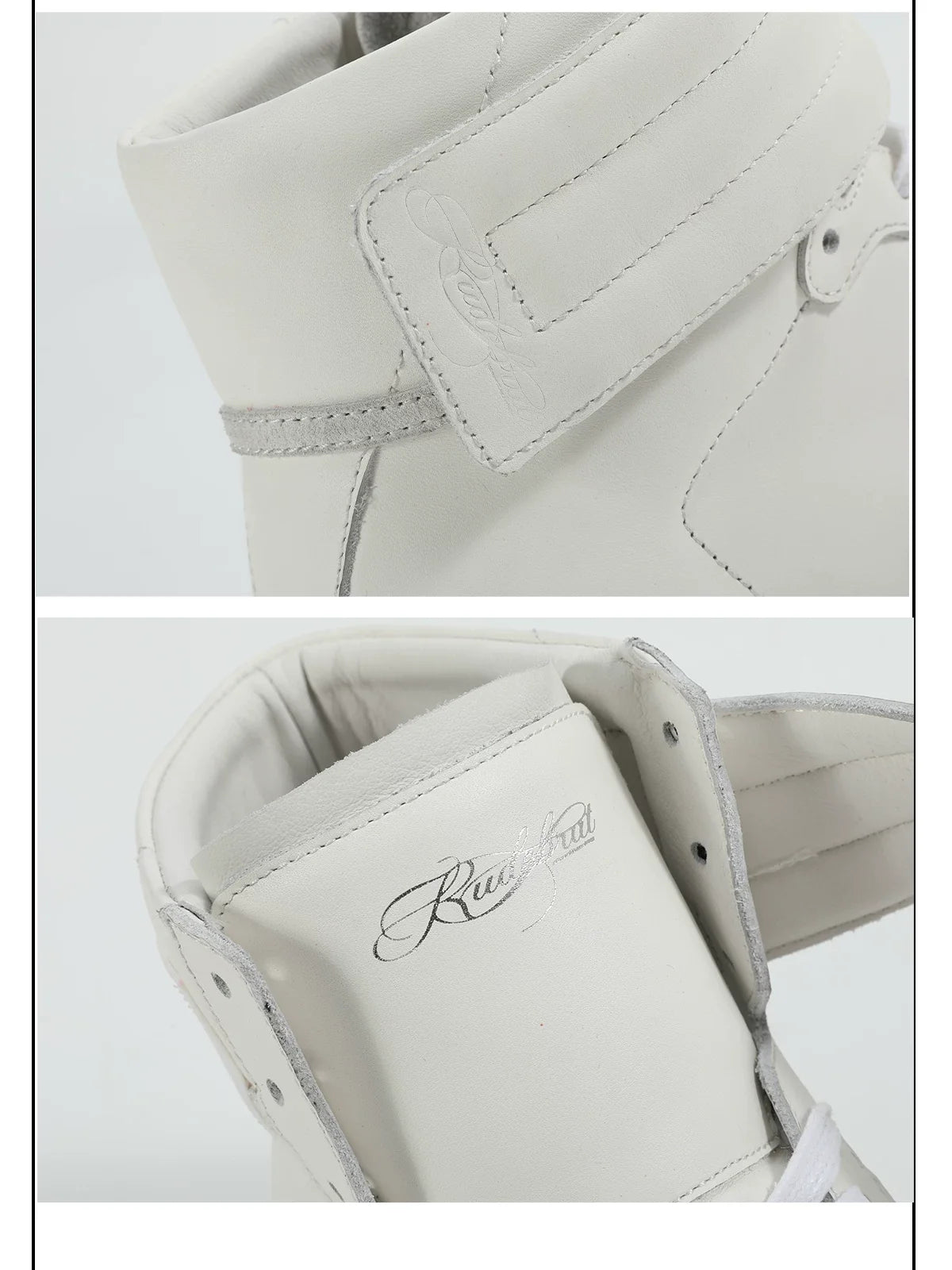 Elevate Rivet Strap Lift High‑Top Sneakers