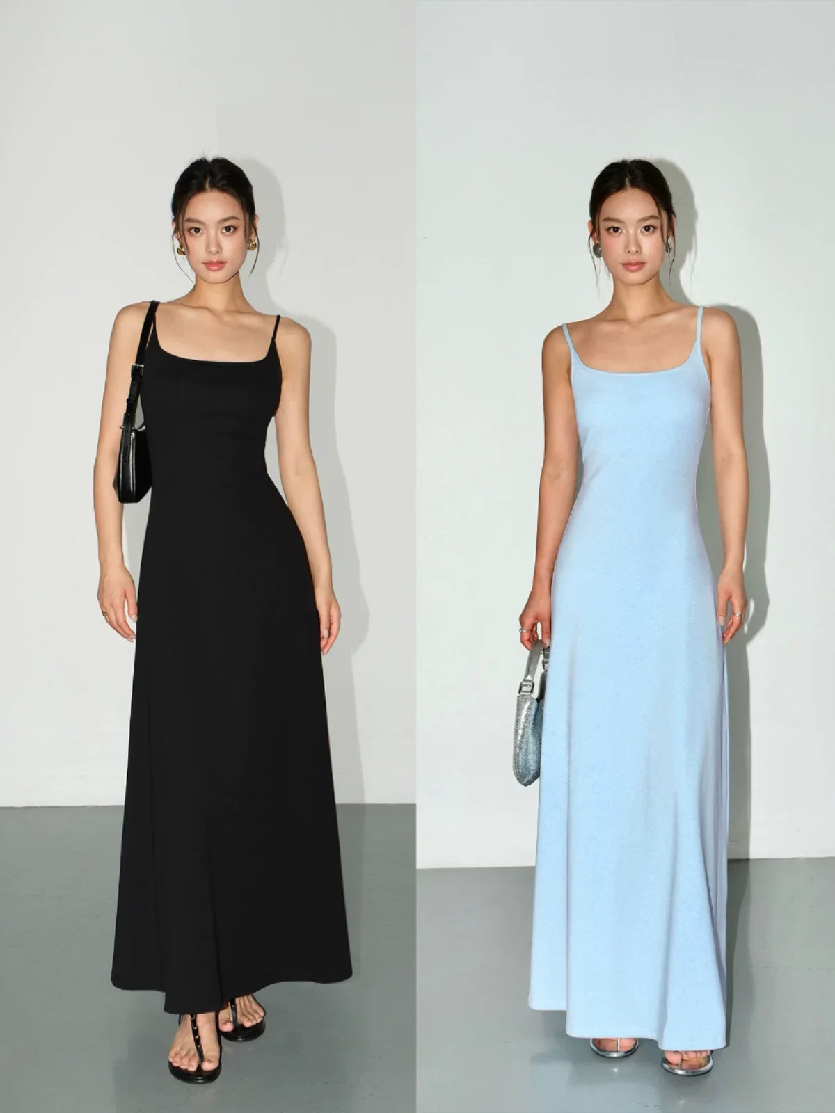Serenity Curve Knit Slip Maxi Dress