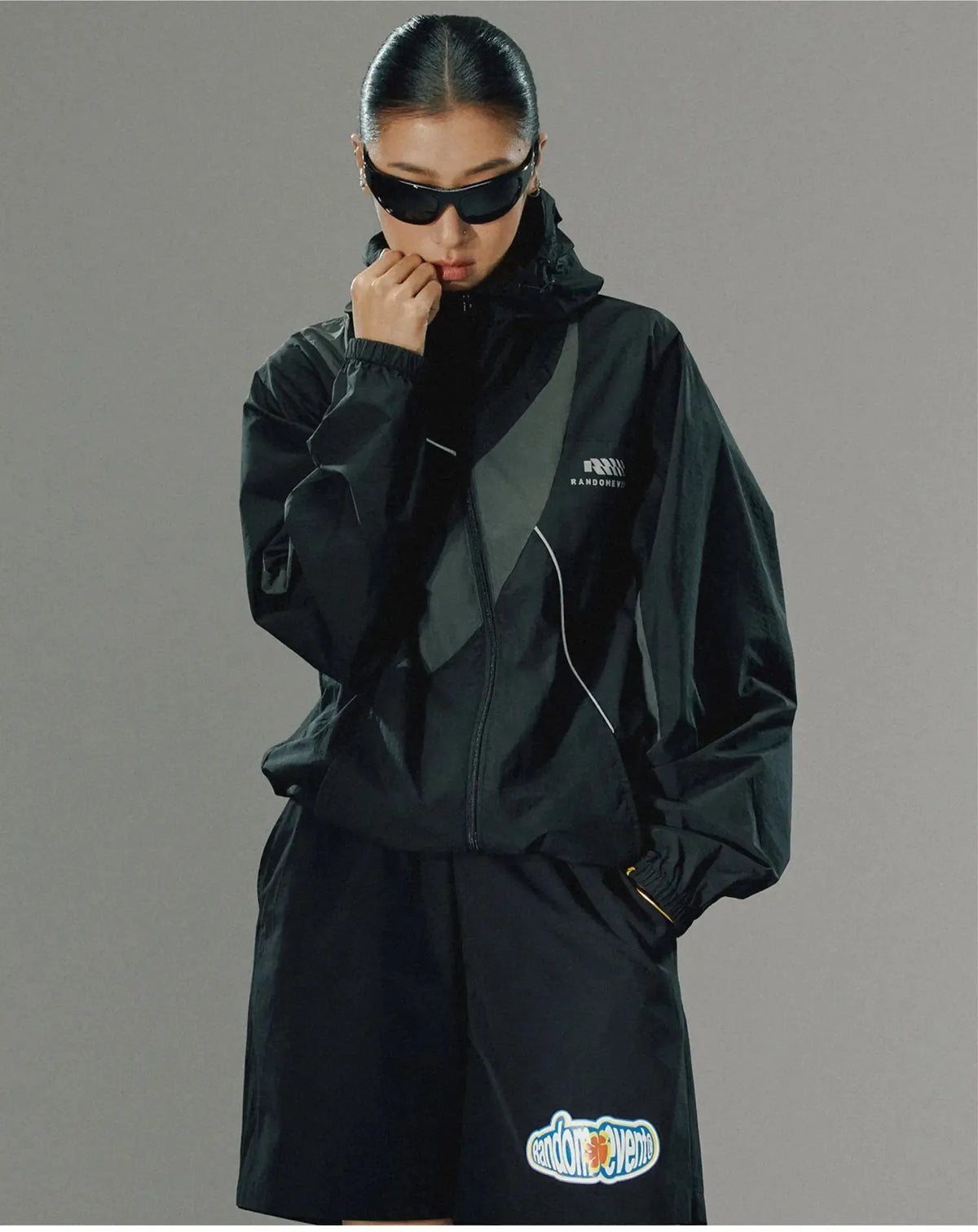 Color-Block Hooded Jacket