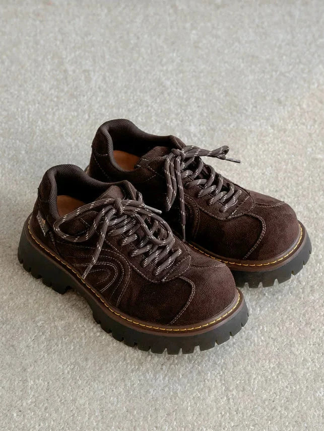 Ridge Chunky Suede Sneakers