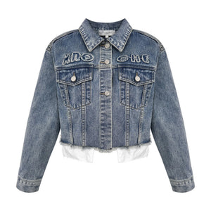 A Line Denim Skirt Set-Up