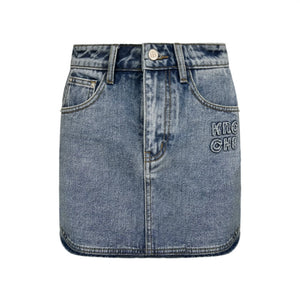 A Line Denim Skirt Set-Up