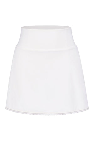 A-Line Elastic Waist Tennis Short Skirt