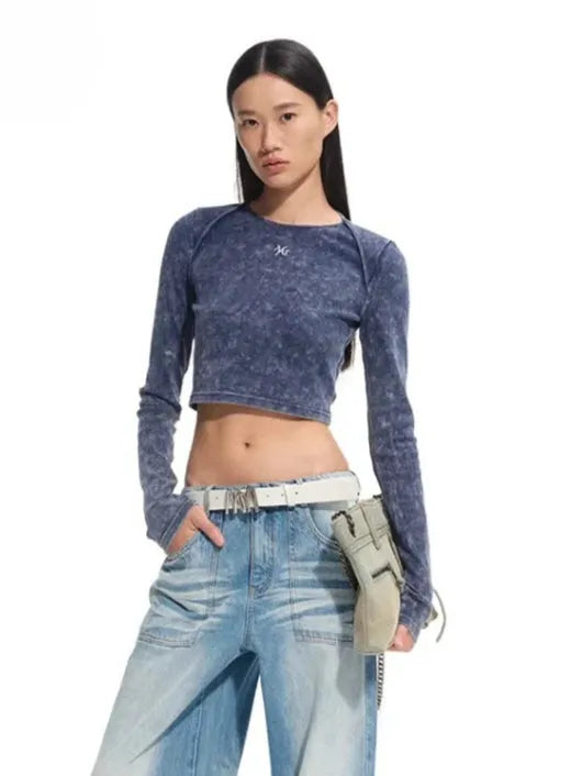 "Feria Series" Volcano Washed Cropped T-shirt