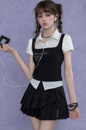 Academy Style Knitted Vest Set-Up